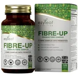 Ezyleaf Fiber Supplement Flohsamenschalen Kapseln 1000mg + Probiotika 120 Kapseln | Fibre-UP mit Inulin-Fasern, Konjac-Fasern, Glucomannan, Pfefferminze, Akaziengummi, L-Acidophilus | ISO Zertifiziert