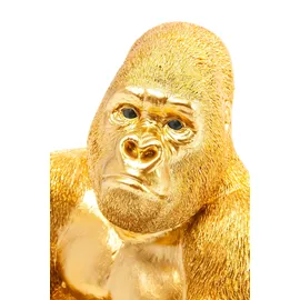 Kare Design Deko Figur Monkey Gorilla Side Medium goldfarben
