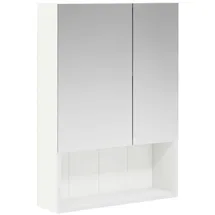 vidaXL Badezimmerschrank 50 cm weiß