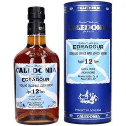 Edradour 12 Jahre - Caledonia - Single Malt Scotch Whisky + 2 Gläser