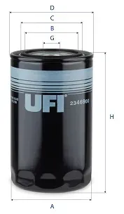 UFI 2346900 96mm für DAF Iveco NISSAN
