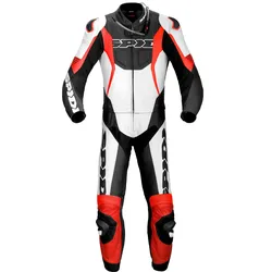 Spidi Sport Warrior Touring, Lederkombi 2tlg. - Schwarz/Rot - 52