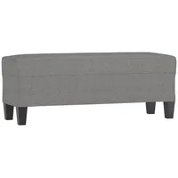 VidaXL Sitzbank Dunkelgrau 100x35x41 cm Stoff