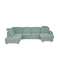 meinSofa Wohnlandschaft  Marc , türkis/petrol , Maße (cm): B: 311 H: 85 T: 234.0