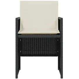vidaXL Bistroset 3-tlg. Schwarz