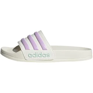 Adidas Adilette Shower Kinder-badeschuhe - Off White / Bliss Lilac / Halo Mint - EU 32