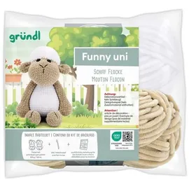 Gründl Häkelset Funny uni Schaf Flocke 120 m