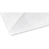 Gutta Doppelstegplatte Zebraplatte 250 x 98 cm 1,6 mm Weiß