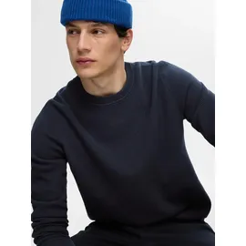 Selected Rundhalspullover Blau S
