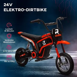 Homcom Elektromotorrad Kinder 24V 350W Rot