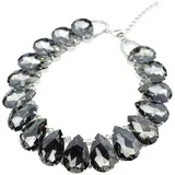 COLLEZIONE ALESSANDRO Kurze Kette mit Anhänger Anastasia " in grau | Gr.: onesize,