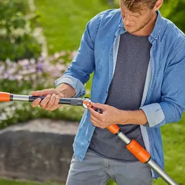 Gardena Stiel Cleansystem Flex 53 cm Grau