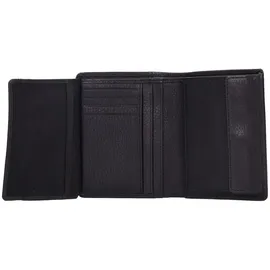 mano Don Montez Geldbörse Leder 10 cm schwarz