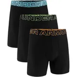 Under Armour Performance Tech Boxershorts Schwarz/Grün/Blau/Orange XXL 3er Pack