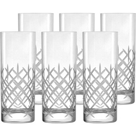 Stölzle Lausitz New York Bar Club Longdrinkbecher 6er Set transparent