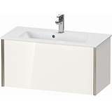 Duravit XViu Waschtisch-Unterschrank XV40790B122 81 x 40 x 39 cm, weiß hochglanz, 1 Auszug, wandhängend, champagner matt