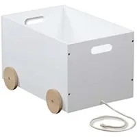 KESPER Spielzeugkiste auf Rollen, weiß, | Weiß