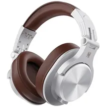 OneOdio Fusion A70 Over Ear Headset Bluetooth® Stereo Silber, Braun High-Resolution Audio Headset, Schwenkbare Ohrmuscheln DJ