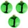 Mojawo 3 Stück XXL Weihnachtsbaumkugeln Christbaumkugeln Lime Ø 20cm