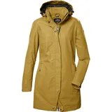 KILLTEC Damen Funktionsjacke/Outdoorjacke mit abzippbarer Kapuze KOS 44 WMN PRK, dunkelgelb, 38,