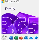 Microsoft 365 Family [6 Benutzer /1 Jahr / 6TB OneDrive] - mit Word, Excel, PowerPoint, OneNote, Outlook, Access und mehr