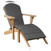 deVries de Vries deVries Woodie Gartenlounger inkl. Auflage uni grey