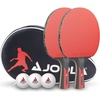 Joola Tischtennisschläger JOOLA Tischtennis Duo Carbon Set, Tischtennis Schläger Set Tischtennisset Table Tennis Bat Racket