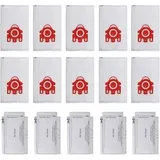 3d-effizienz-fjm-staubsaugerfilterbeutel Für Miele Hyclean – 10 Beutel, 5 Filtermatten – 209077 Rot