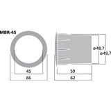 Monacor MBR-45 Bassreflexrohr