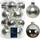Kaemingk Weihnachtsbaumkugeln Glas 8cm Silber