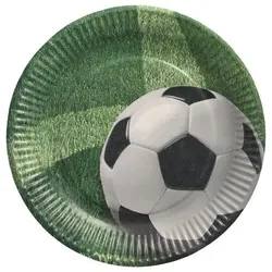 Papstar 200 Teller, Pappe rund Ø 23 cm "Football"