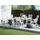 Beliani Gartenmöbel Set Grau 6-Sitzer Loungemöbel, Loungemöbel-Sets