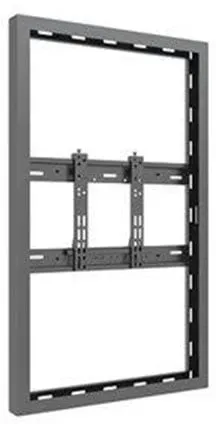 M Pro Series enclosure - Slim - for flat panel - universal - black - Max 25 kg - recommended for 43