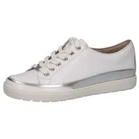 CAPRICE Damen Low Sneaker Low Top G-Weite 9-23654-42 Weiß 197 White Comb - EU 41.5