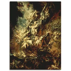 Kunstdruck ARTLAND "Höllensturz der Verdammten I", beige (farbe bild(er): naturfarben), B:60cm H:80cm T:1,8cm, Canvas, Leinwand, Bilder, als Leinwandbild, Poster, Wandaufkleber in verschied. Größen