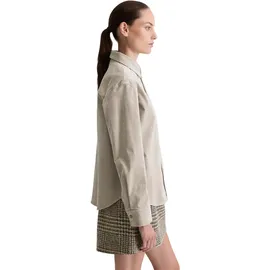 Marc O'Polo Hemdjacke MARC O'POLO "aus Organic Cotton Stretch", Damen, Gr. 36, chalky mauve, Obermaterial: 98% Baumwolle, 2% Elasthan, unifarben, loose fit, Manschette, Jacken