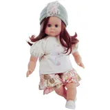 Schildkröt Puppen GmbH Puppe Schlummerle 37 cm braune Haare Blaue Schlafaugen Baby Puppe inkl. Kleidung