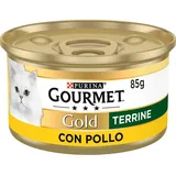 Purina Gold Gourmet Hühnchen-terrine Katzenfutter 24x85g - Multicolor - 24x85g