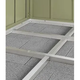 hörmann stauraumsysteme Unterkonstruktion für Gerätehaus Berry Typ 3 Silber