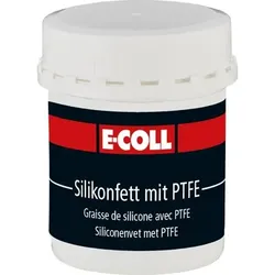 Silikonfett mit PTFE farblos, Lebensmitteleignung, 80g Dose - farblos