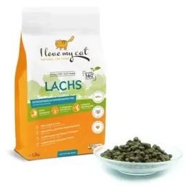 I LOVE MY CAT Getreidefreies Trockenfutter mit Lachs 1,2 kg