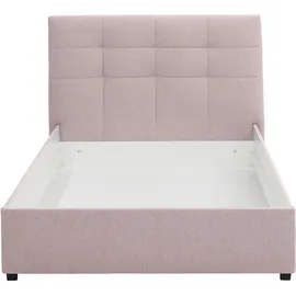 Home Affaire Polsterbett HOME AFFAIRE "Endres", rosa (flamingo), B:133cm L:210cm, imgrägnierte Struktur (100% Polyester), Betten, Polsterbett, mit Bettkasten, wahlweise ohne Matratze/Lattenrost oder incl. Matratze