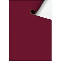 BRUNNEN 2528591324 Geschenkpapier 70x200cm Uni Plain bordeaux