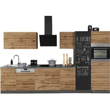 kochstation Küchenzeile KS-Trier 350 cm grau