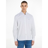 Tommy Hilfiger Langarmhemd »FLEX MINI PRINT SF Shirt Gr. XL N-Gr, Optic White Desert sky) , 36410050-XL N-Gr