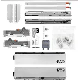 vasalat BLUM Schubladenschienen TANDEM-Höhe 83 m. Reling 195mm 65kg, NL450 grau KB1400mm