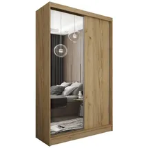 masseno Schwebetürenschrank PATRIZIA 120 x 216 x 61 cm Braun