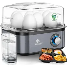 Kesser Eierkocher 8 Eier + Messbecher Schwarz
