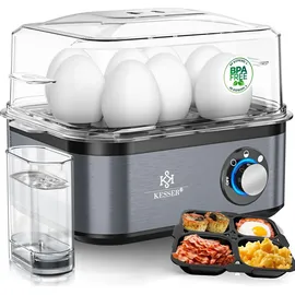 Kesser Eierkocher 8 Eier + Messbecher Schwarz