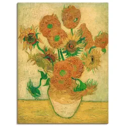 Artland Leinwandbild »Sonnenblumen«, Blumen, (1 St.), auf Keilrahmen gespannt Artland Farbe Bild(er): gelb
